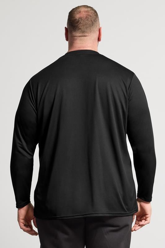 IronRhino Big & Tall Black Performance Long Sleeve T-Shirt | BadRhino 3