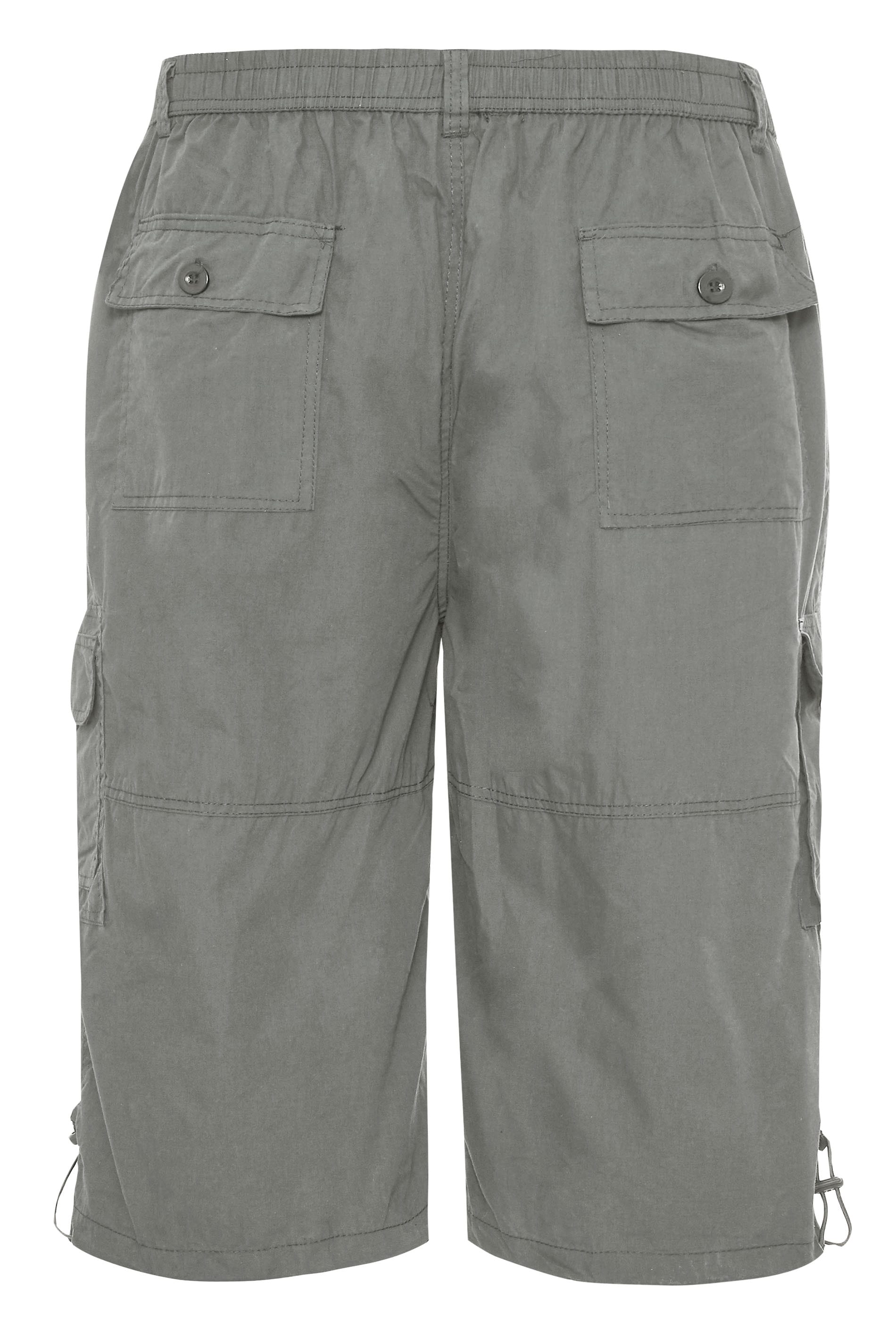 D555 Grey Leg Pocket Cargo Shorts | BadRhino 4