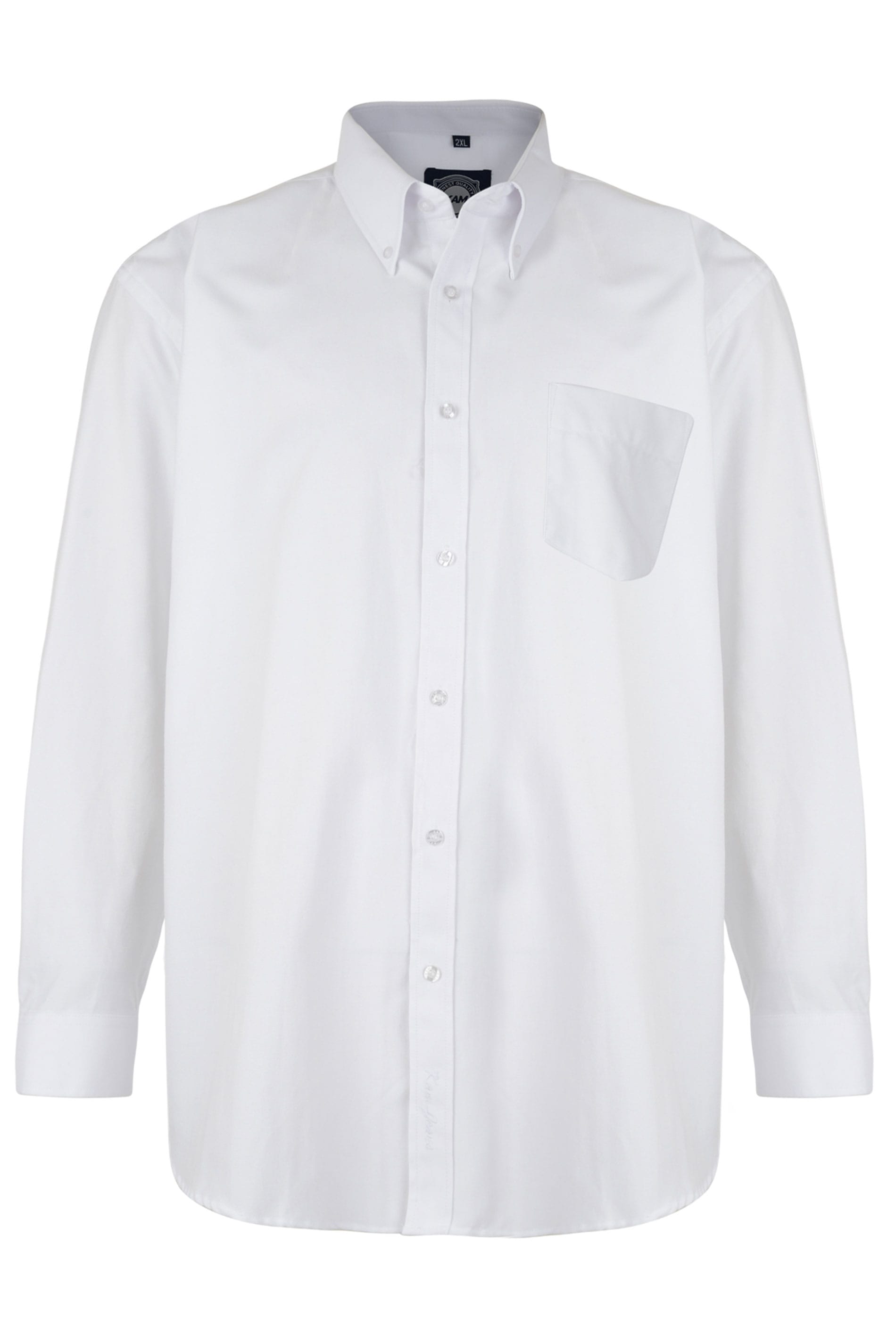 KAM White Oxford Long Sleeve Shirt | BadRhino 2