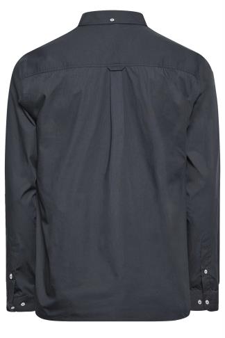 BadRhino Navy Blue Long Sleeve Poplin Shirt | BadRhino