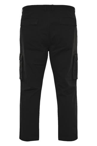 BadRhino Black Stretch Cargo Trousers | BadRhino