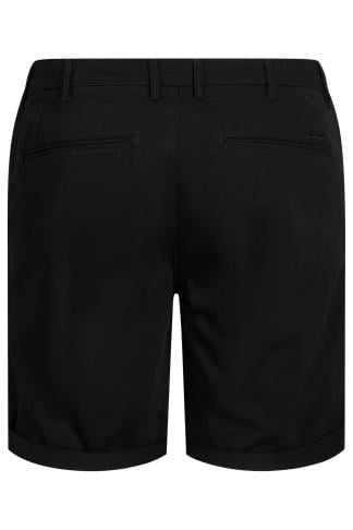 JACK & JONES Big & Tall Black Chino Shorts | BadRhino