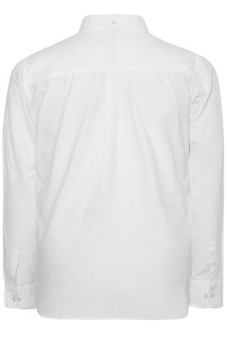 BadRhino White Essential Long Sleeve Oxford Shirt | BadRhino