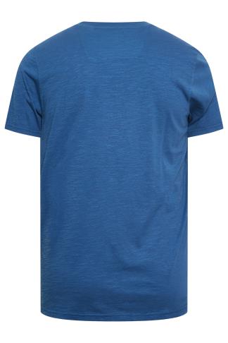 BadRhino Big & Tall Blue Slub T-Shirt | BadRhino