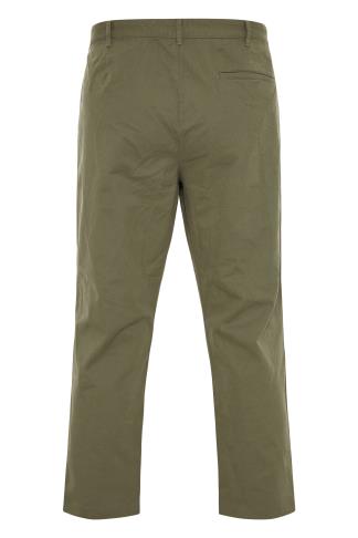 BadRhino Khaki Green Stretch Chinos | BadRhino