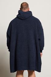 BadRhino Big & Tall Navy Blue Blanket Hoodie | BadRhino 3
