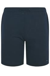 BadRhino Big & Tall Navy Blue Zip Pocket Jogger Shorts
