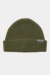 JACK & JONES Big & Tall Dusty Olive Green Wool Beanie | BadRhino 1