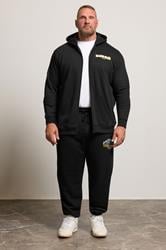 BadRhino Big & Tall Black Worldwide Print Joggers | BadRhino 2