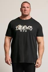 D555  Big & Tall Black Tokyo T-Shirt | BadRhino 1