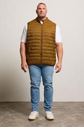 BadRhino Big & Tall Brown Puffer Gilet | BadRhino 2
