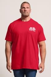 BadRhino Big & Tall Red Extra Long 'Grill & Chill' T-Shirt | BadRhino 3