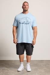 BadRhino Big & Tall Blue Extra Long Campervan Graphic T-Shirt | BadRhino 1