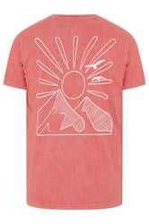 BadRhino Big & Tall Orange Mountain Graphic T-Shirt | BadRhino  7