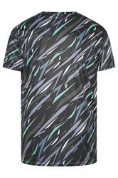 D555 Big & Tall Black Lightweight All Over Print T-Shirt | BadRhino 2