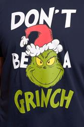 BadRhino Big & Tall Navy Blue Grinch Christmas Graphic T-Shirt | BadRhino 4