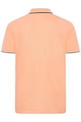 BadRhino Big & Tall Light Orange Tipped Polo Shirt | BadRhino 2