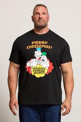 BadRhino Big & Tall Black Wallace & Gromit Graphic T-Shirt | BadRhino 1
