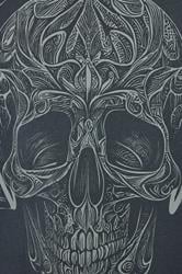 KAM Big & Tall Navy Blue Skull Graphic T-Shirt | BadRhino 3
