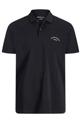 JACK & JONES Big & Tall Black Archive Polo Shirt