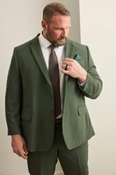 BadRhino Tailoring Big & Tall Green Tweed Suit Jacket | BadRhino 3