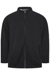 BadRhino Big & Tall Black Knitted Borg Zip Up | BadRhino 6