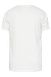 BadRhino Big & Tall White Extra Long V-Neck T-Shirt | BadRhino 7