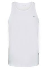 BadRhino Big & Tall White Extra Long Plain Vest Top