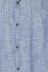 BadRhino Big & Tall Blue Textured Stripe Shirt 8