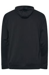 D555 Big & Tall Navy Blue Couture Zip Through Hoodie | BadRhino 2