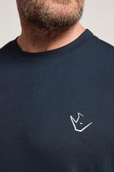 IronRhino Big & Tall Navy Blue 'Rest Day' T-Shirt | BadRhino 4