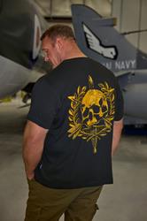 BadRhino Big & Tall Black Skull Emblem Graphic T-Shirt | BadRhino 1