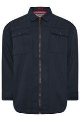 D555 Big & Tall Navy Blue Shacket | BadRhino 1