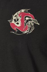 BadRhino Big & Tall Black Japanese Koi Graphic T-Shirt | BadRhino 3