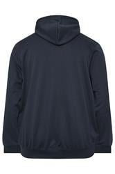 JACK & JONES Big & Tall Navy Blue Hoodie | BadRhino 2