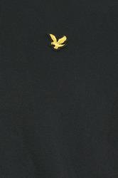 LYLE & SCOTT Big & Tall Black Tartan Collar Polo Shirt | BadRhino 5