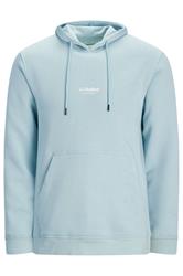 JACK & JONES Big & Tall Celestial Blue Printed Hoodie | BadRhino 1