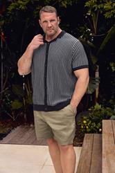 BadRhino Stone Brown Elasticated Waist Chino Shorts | BadRhino 1