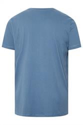 FIRETRAP Big & Tall Blue Hawke Print T-Shirt | BadRhino 2
