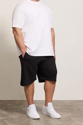 KAM Big & Tall Black Jacquard Textured Shorts | BadRhino 3
