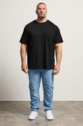 JACK & JONES Big & Tall 2 Pack White & Black Graphic T-Shirts | BadRhino 4