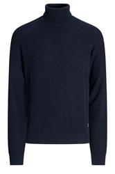 JACK & JONES Big & Tall Navy Blue Roll Neck Jumper | BadRhino 1