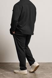 BadRhino Big & Tall Black Textured Jersey Joggers | BadRhino 4