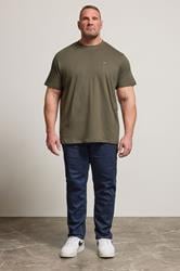 BadRhino Big & Tall Indigo Blue Straight Leg Stretch Jeans | BadRhino 2