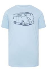 BadRhino Big & Tall Blue Extra Long Campervan Graphic T-Shirt | BadRhino 5