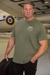 BadRhino Big & Tall Olive Green Skull Emblem Graphic T-Shirt | BadRhino 2