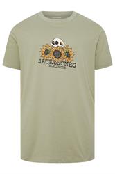 JACK & JONES Big & Tall Seagrass Green Graphic T-Shirt | BadRhino 2