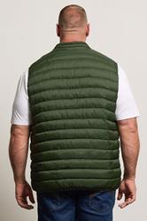 BadRhino Big & Tall Duffel Green Puffer Gilet | BadRhino 3