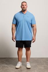 Ben Sherman Big & Tall Turquoise Blue Signature Pique Polo Shirt | BadRhino 1