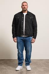 D555 Black Denim Jacket | BadRhino 1
